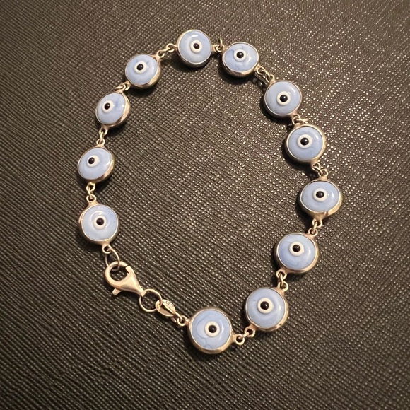 Blue Evil Eye Bracelet - Picture 3 of 3